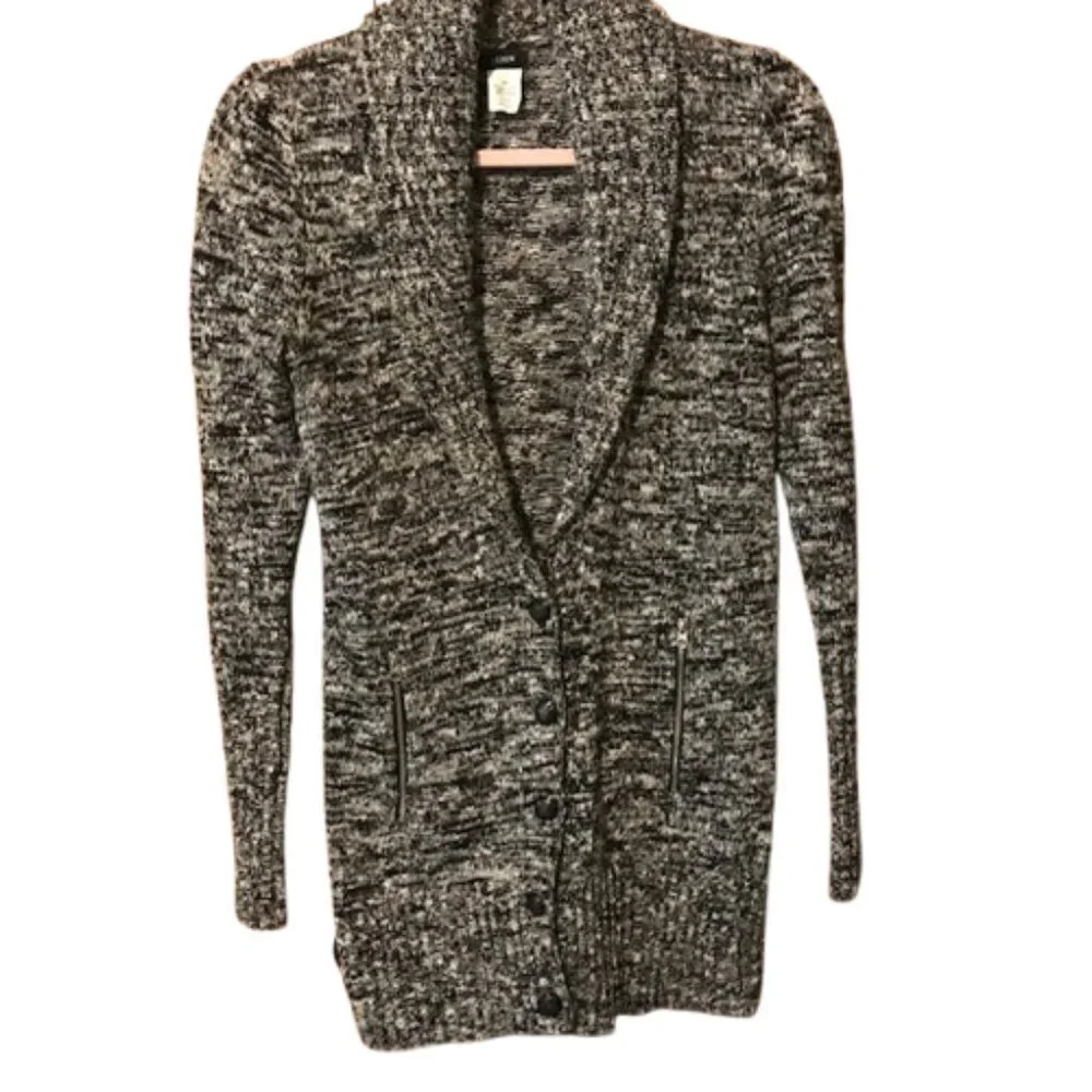 J.Crew Women's Merino Wool Blend Shawl Collar Cardigan Sweater - Size XS